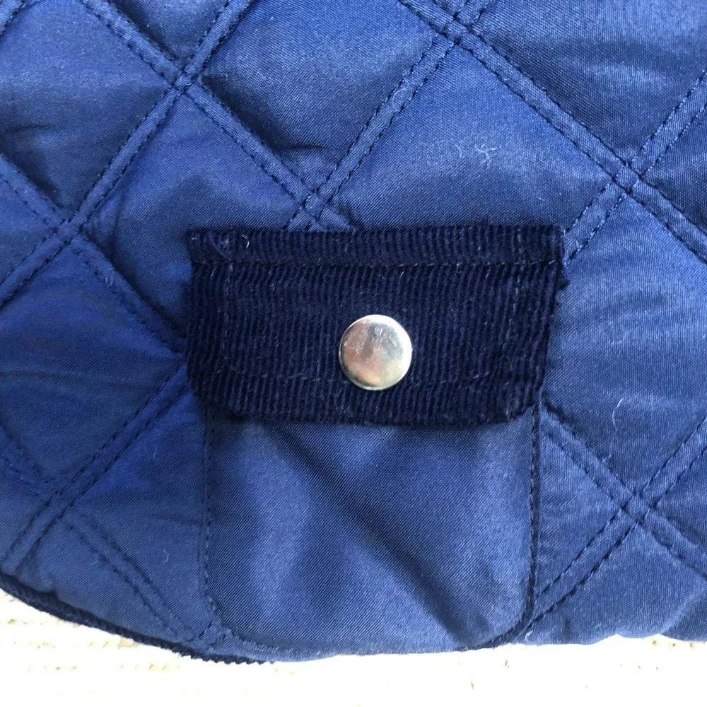 Pup Crew Quilted Dog Coat Navy XS